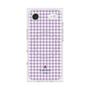 プレミアムスクエアケース with MagSafe［ Houndstooth Pattern Purple -with LANVIN en Bleu logo ランバン 千鳥格子柄 パープル ］