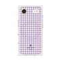 プレミアムスクエアケース with MagSafe［ Houndstooth Pattern Purple -with LANVIN en Bleu logo ランバン 千鳥格子柄 パープル ］