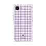 プレミアムスクエアケース with MagSafe［ Houndstooth Pattern Purple -with LANVIN en Bleu logo ランバン 千鳥格子柄 パープル ］