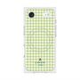プレミアムスクエアケース with MagSafe［ Houndstooth Pattern Green with LANVIN en Bleu logo- ランバン 千鳥格子柄 グリーン ］