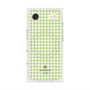 プレミアムスクエアケース with MagSafe［ Houndstooth Pattern Green with LANVIN en Bleu logo- ランバン 千鳥格子柄 グリーン ］