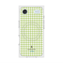プレミアムスクエアケース with MagSafe［ Houndstooth Pattern Green with LANVIN en Bleu logo- ランバン 千鳥格子柄 グリーン ］