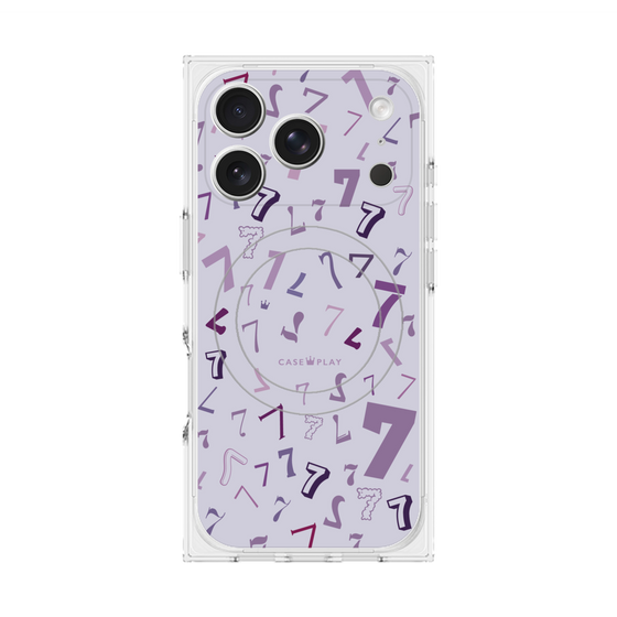 プレミアムスクエアケース with MagSafe［ Puple 7 - パープル・セブン ］