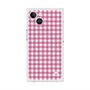 プレミアムスクエアケース with MagSafe［ Checkered Pink - ギンガムチェック ピンク ］