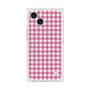 プレミアムスクエアケース with MagSafe［ Checkered Pink - ギンガムチェック ピンク ］