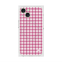 プレミアムスクエアケース with MagSafe［ Checkered Pink - ギンガムチェック ピンク ］