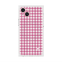 プレミアムスクエアケース with MagSafe［ Checkered Pink - ギンガムチェック ピンク ］