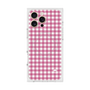 プレミアムスクエアケース with MagSafe［ Checkered Pink - ギンガムチェック ピンク ］