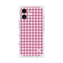 プレミアムスクエアケース with MagSafe［ Checkered Pink - ギンガムチェック ピンク ］