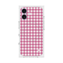 プレミアムスクエアケース with MagSafe［ Checkered Pink - ギンガムチェック ピンク ］