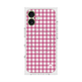 プレミアムスクエアケース with MagSafe［ Checkered Pink - ギンガムチェック ピンク ］