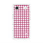 プレミアムスクエアケース with MagSafe［ Checkered Pink - ギンガムチェック ピンク ］