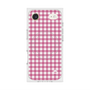 プレミアムスクエアケース with MagSafe［ Checkered Pink - ギンガムチェック ピンク ］