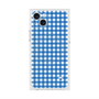 プレミアムスクエアケース with MagSafe［ Checkered Blue - ギンガムチェック ブルー ］