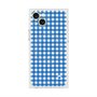 プレミアムスクエアケース with MagSafe［ Checkered Blue - ギンガムチェック ブルー ］