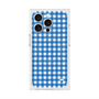 プレミアムスクエアケース with MagSafe［ Checkered Blue - ギンガムチェック ブルー ］