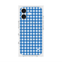 プレミアムスクエアケース with MagSafe［ Checkered Blue - ギンガムチェック ブルー ］