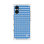 プレミアムスクエアケース with MagSafe［ Checkered Blue - ギンガムチェック ブルー ］