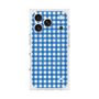プレミアムスクエアケース with MagSafe［ Checkered Blue - ギンガムチェック ブルー ］