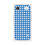 プレミアムスクエアケース with MagSafe［ Checkered Blue - ギンガムチェック ブルー ］