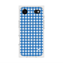 プレミアムスクエアケース with MagSafe［ Checkered Blue - ギンガムチェック ブルー ］
