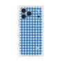プレミアムスクエアケース with MagSafe［ Checkered Blue - ギンガムチェック ブルー ］