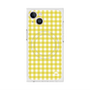 プレミアムスクエアケース with MagSafe［ Checkered Yellow - ギンガムチェック イエロー ］