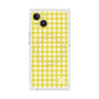 プレミアムスクエアケース with MagSafe［ Checkered Yellow - ギンガムチェック イエロー ］