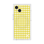 プレミアムスクエアケース with MagSafe［ Checkered Yellow - ギンガムチェック イエロー ］