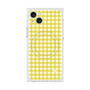 プレミアムスクエアケース with MagSafe［ Checkered Yellow - ギンガムチェック イエロー ］