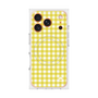 プレミアムスクエアケース with MagSafe［ Checkered Yellow - ギンガムチェック イエロー ］