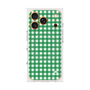 プレミアムスクエアケース with MagSafe［ Checkered Green - ギンガムチェック グリーン ］