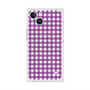 プレミアムスクエアケース with MagSafe［ Checkered Purple - ギンガムチェック パープル ］
