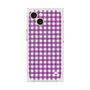 プレミアムスクエアケース with MagSafe［ Checkered Purple - ギンガムチェック パープル ］
