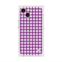 プレミアムスクエアケース with MagSafe［ Checkered Purple - ギンガムチェック パープル ］