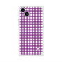 プレミアムスクエアケース with MagSafe［ Checkered Purple - ギンガムチェック パープル ］