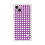 プレミアムスクエアケース with MagSafe［ Checkered Purple - ギンガムチェック パープル ］