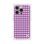 プレミアムスクエアケース with MagSafe［ Checkered Purple - ギンガムチェック パープル ］