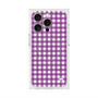 プレミアムスクエアケース with MagSafe［ Checkered Purple - ギンガムチェック パープル ］