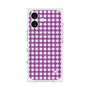 プレミアムスクエアケース with MagSafe［ Checkered Purple - ギンガムチェック パープル ］