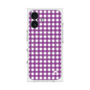 プレミアムスクエアケース with MagSafe［ Checkered Purple - ギンガムチェック パープル ］