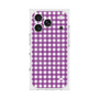 プレミアムスクエアケース with MagSafe［ Checkered Purple - ギンガムチェック パープル ］