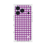 プレミアムスクエアケース with MagSafe［ Checkered Purple - ギンガムチェック パープル ］