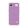 プレミアムスクエアケース with MagSafe［ Checkered Purple - ギンガムチェック パープル ］