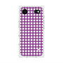プレミアムスクエアケース with MagSafe［ Checkered Purple - ギンガムチェック パープル ］