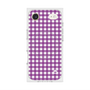 プレミアムスクエアケース with MagSafe［ Checkered Purple - ギンガムチェック パープル ］