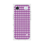 プレミアムスクエアケース with MagSafe［ Checkered Purple - ギンガムチェック パープル ］