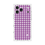 プレミアムスクエアケース with MagSafe［ Checkered Purple - ギンガムチェック パープル ］