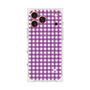 プレミアムスクエアケース with MagSafe［ Checkered Purple - ギンガムチェック パープル ］