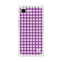 プレミアムスクエアケース with MagSafe［ Checkered Purple - ギンガムチェック パープル ］